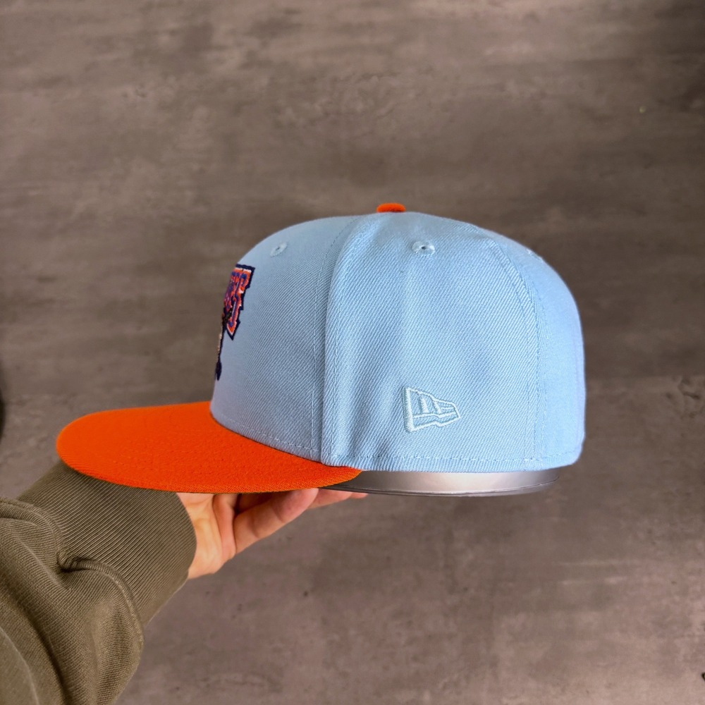 Hat Club Pittsburgh Pirates New Era Cap 7 1/4 Gulf Racing Light Blue Orange - Picture 4 of 7